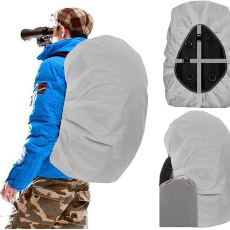 Waterproof Backpack Rain Cover for (15-90L), Upgraded Anti-Slip Cross Buckle Straps, Triple Strengthened Layers for Hiking Camping Traveling