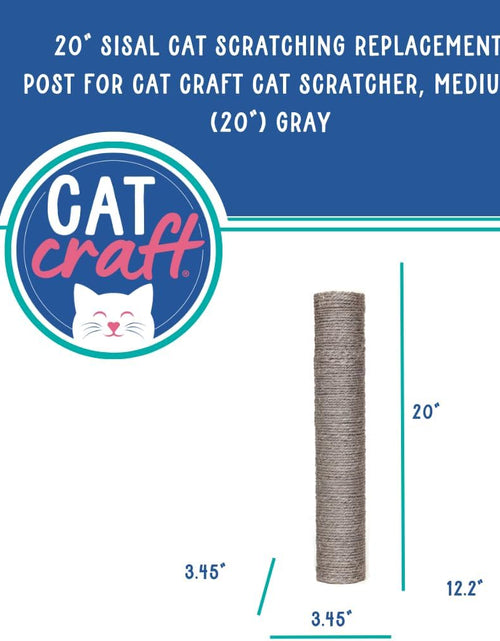 Load image into Gallery viewer, Replacement Sisal Cat Scratching Post 20&quot; | Replacement Part &amp; Extension Post (3100401)
