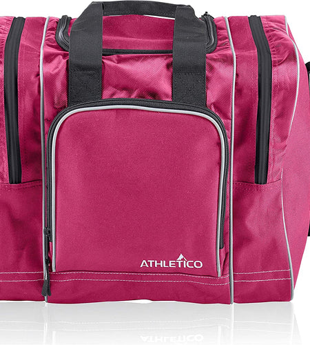 Bowling Bag for Single Ball - Single Ball Tote Bag with Padded Ball Holder - Fits a Single Pair of Bowling Shoes up to Mens Size 14