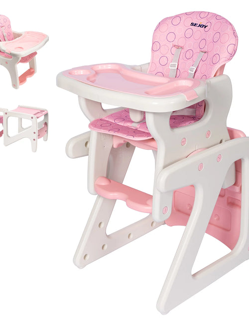 Load image into Gallery viewer, 3 in 1 Baby High Chair Convertible Play Table Seat Booster Toddler Feeding Tray
