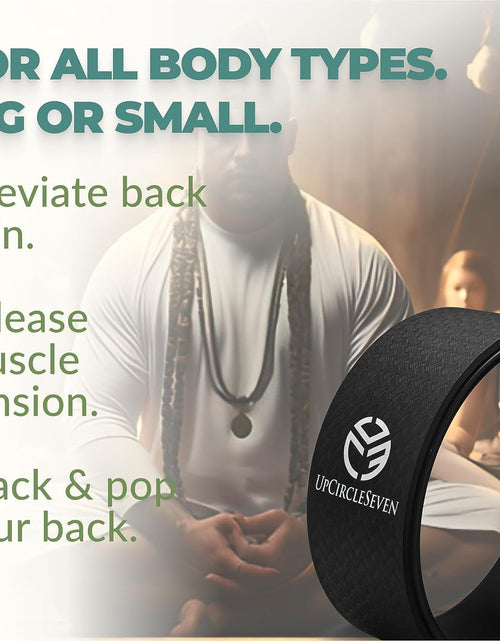 Load image into Gallery viewer, Yoga Wheel for Back Pain - Deep Tissue Massage - Yoga Back Roller Wheel for Back Pain Relief Stretching Myofascial Release Mobility
