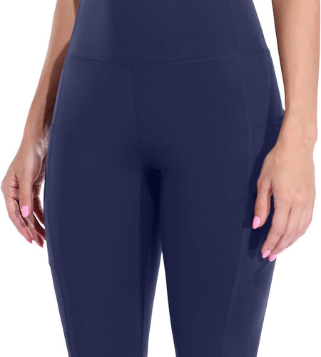 Womens High Waist Biker Shorts with Pockets 12" Workout Running Short