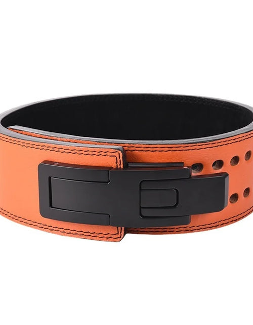 Load image into Gallery viewer, Fitness Lifting Belt Cowhide Wide Weightlifting Belt Gym Bodybuilding Belt Barbell Powerlifting Belty Training Waist Protector
