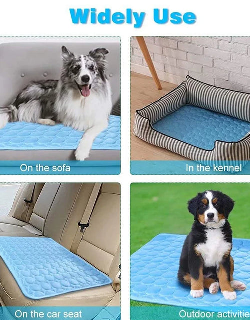 Load image into Gallery viewer, Dog Cooling Mat Extra Large Summer Pet Cold Bed for Small Big Dogs Cat Durable Blanket Sofa Cat Ice Pad Blanket Pet Accessories

