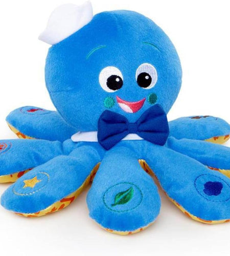 Octoplush Musical Huggable Stuffed Animal Plush Toy, Learn Colors in 3 Languages, Blue, 11" Age 3 Month and Up,