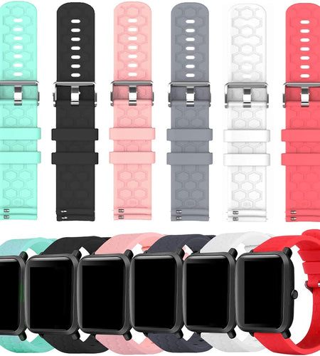 Bands Compatible with Veryfitpro Smart Watch Id205/Id205L/Id215G/Id205U/Id205S/Id216/Uwatch 3/Uwatch Ufit/Uwatch GT, for GRV FC1/FC5 19Mm Soft Silicone Quick Release Bands