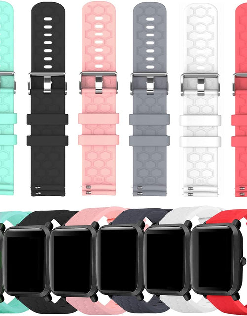 Load image into Gallery viewer, Bands Compatible with Veryfitpro Smart Watch Id205/Id205L/Id215G/Id205U/Id205S/Id216/Uwatch 3/Uwatch Ufit/Uwatch GT, for GRV FC1/FC5 19Mm Soft Silicone Quick Release Bands
