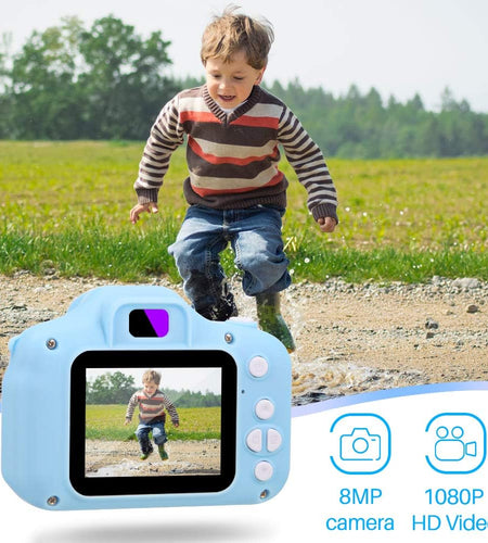 Kids Camera Digital Camera for 3-8 Year Old Girls,Toddler Toys Video Recorder 1080P 2 Inch,Children Camera Birthday Festival Gift for 3 4 5 6 7 8 Year Old Boys(32G SD Card Included)
