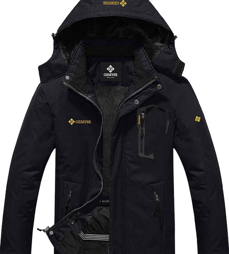 Men'S Mountain Waterproof Ski Snow Jacket Winter Windproof Rain Jacket