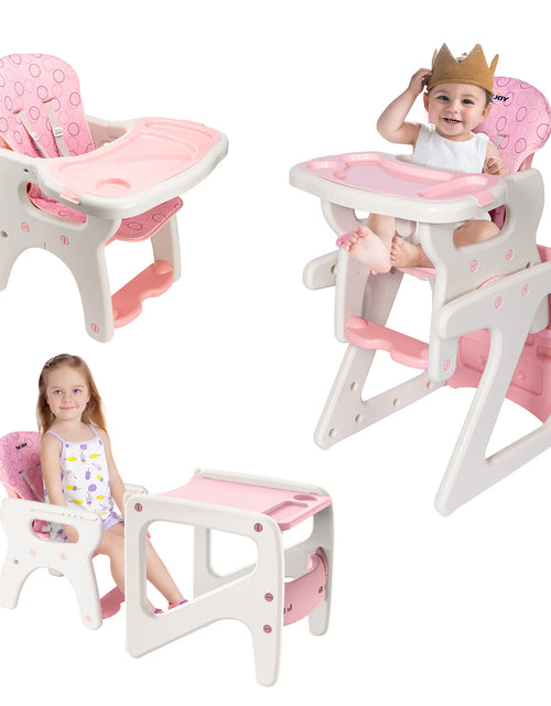 Load image into Gallery viewer, 3 in 1 Baby High Chair Convertible Play Table Seat Booster Toddler Feeding Tray
