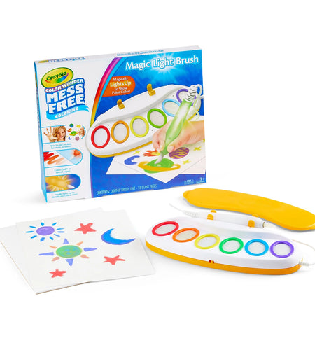 Color Wonder Magic Light Brush Art Set, Mess Free Washable Paint, Gift, Beginner Unisex Child