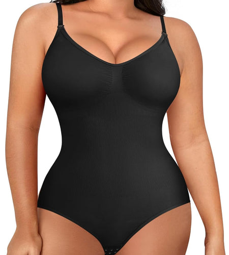 Women Slimming Bodysuits Shapewear Tops Tummy Control Body Shaper Spaghetti Strap Camisole Leotards Bodycon Jumpsuit