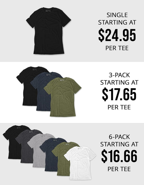 Load image into Gallery viewer, Men&#39;S T-Shirts - Short Sleeve Crew Neck Soft Fitted Tees S - 4XL
