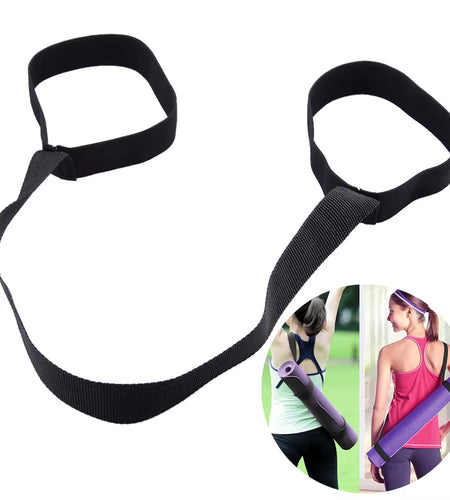 Yoga Mat Straps Exercise Sport Sling Shoulder Carry Adjustable Stretch Carrying Home Gym Fitness Equipment