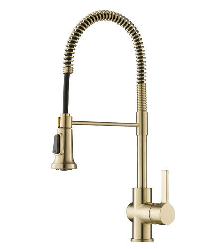 Britt Commercial Style Kitchen Faucet in Spot Free Antique Champagne Bronze, KPF-1690SFACB