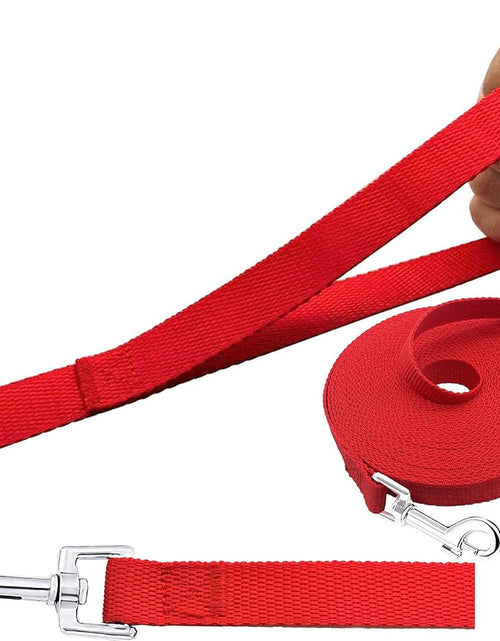 Load image into Gallery viewer, 15Ft 20Ft 30Ft 40Ft 50Ft Long Dog/Puppy Lead Obedience Recall Training Dog Leashes for Small Medium Dogs Camping, Training, Play, or Backyard (15 FT, Red)
