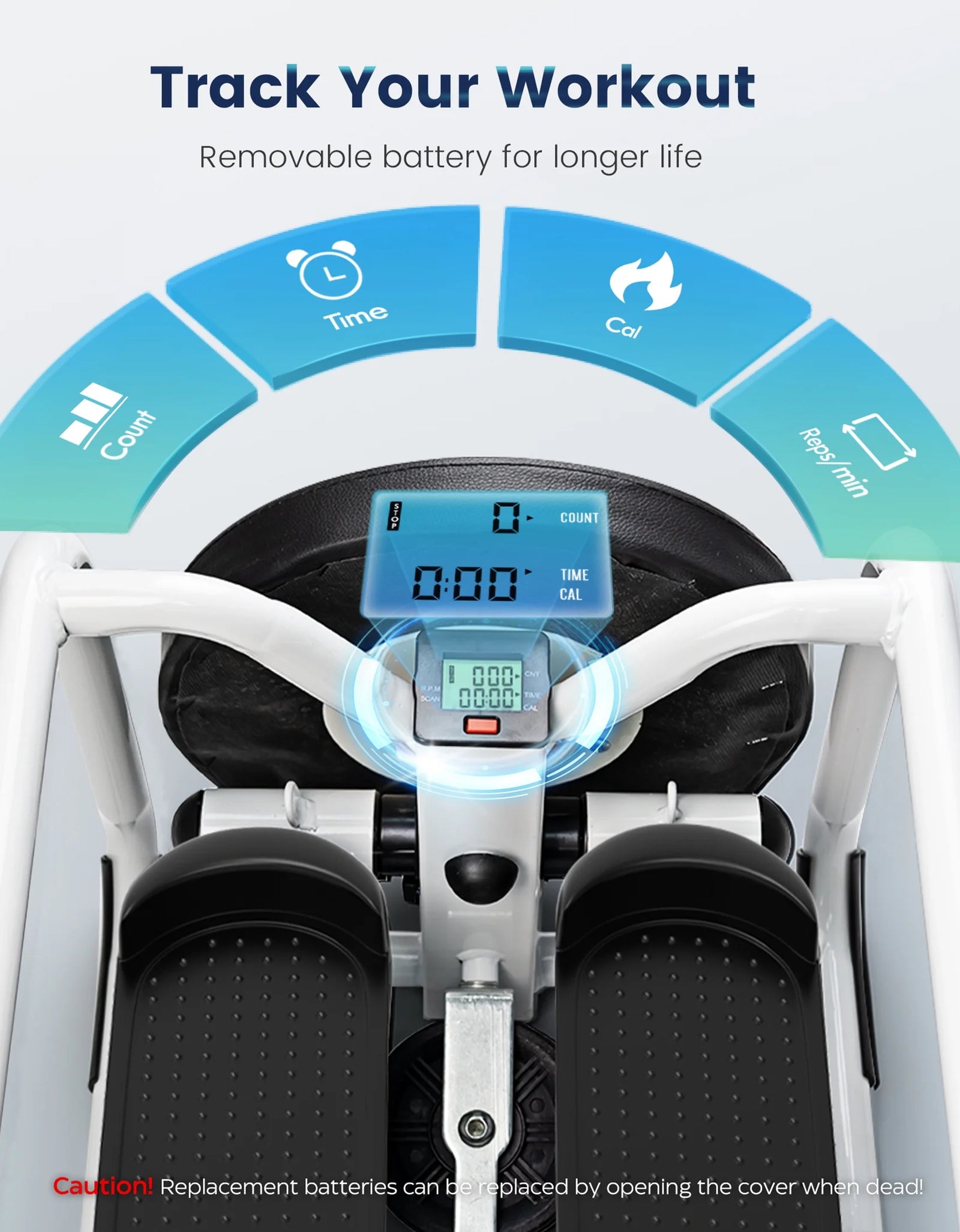 Steppers for Exercise with Twist Stool, Multifunctional Mini Fitness Machine for Full Body Workout, Home Workout Equipment with Resistance Bands & LCD Monitor