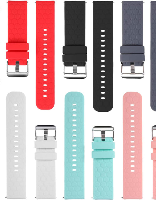 Load image into Gallery viewer, Bands Compatible with Veryfitpro Smart Watch Id205/Id205L/Id215G/Id205U/Id205S/Id216/Uwatch 3/Uwatch Ufit/Uwatch GT, for GRV FC1/FC5 19Mm Soft Silicone Quick Release Bands
