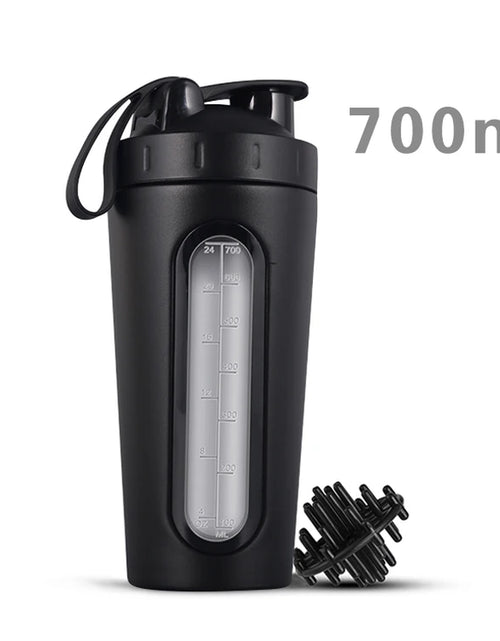 Load image into Gallery viewer, LOGO Custom Whey Protein Powder Sports Shaker Bottle Tainless Steel Shaker Bottle Leakproof Gym Nutrition Vacuum Blender Cup
