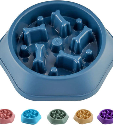 Slow Feeder Dog Bowl anti Gulping Healthy Eating Interactive Bloat Stop Fun Alternative Non Slip Dog Slow Food Feeding Pet Bowl Slow Eating Healthy Design for Small Medium Size Dogs