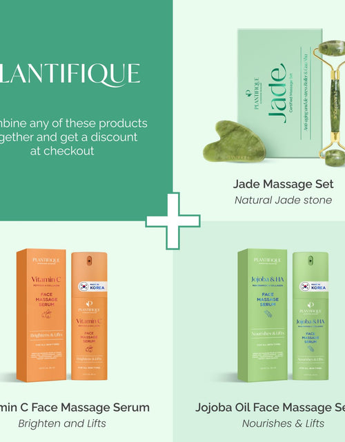 Load image into Gallery viewer, Jade Roller for Face and Gua Sha Facial Tools - Includes Real Jade Roller and Gua Sha Set - Certified Face Roller and Guasha for Your Skin Care Routine
