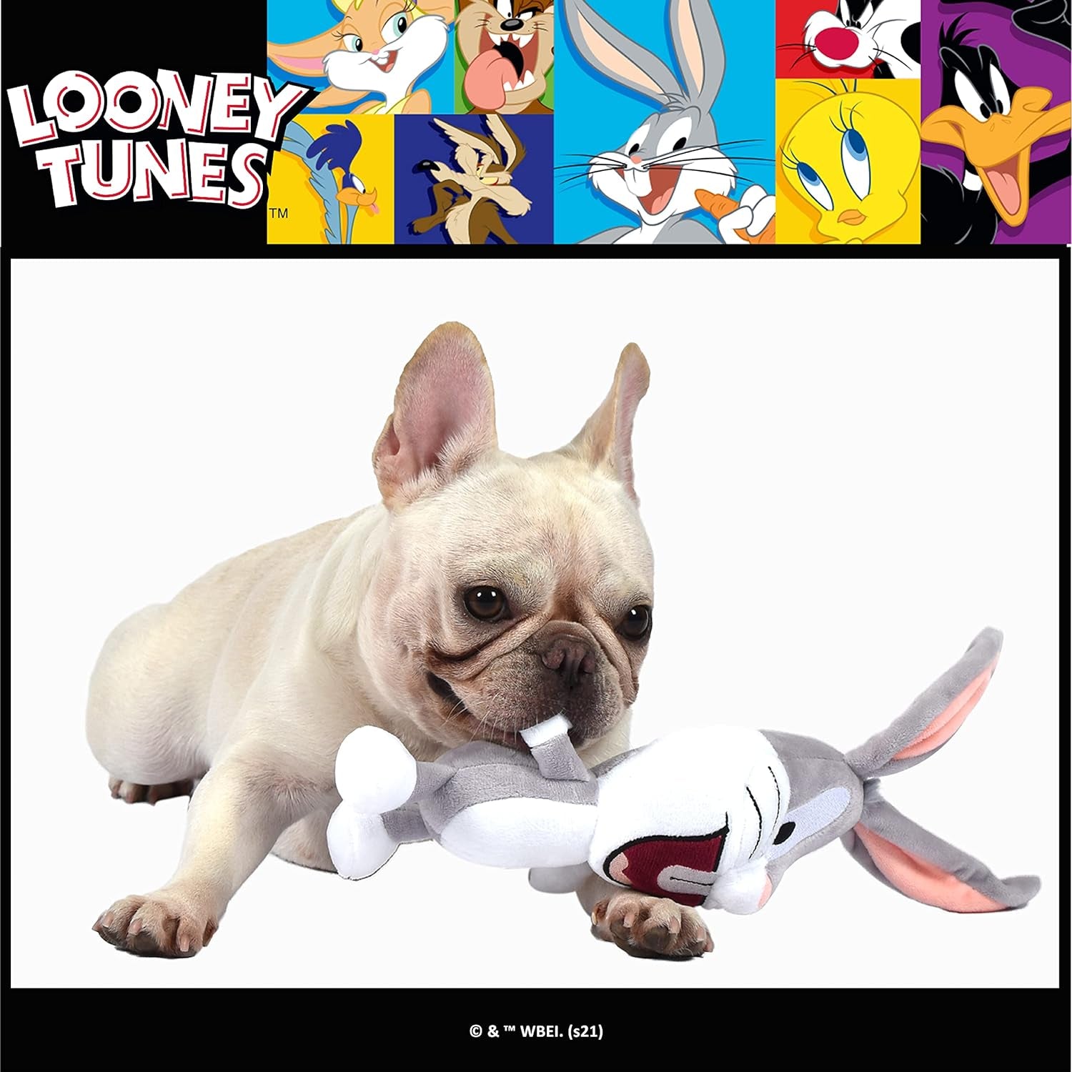 Toys for Dogs - Bugs Bunny Plush Dog Toy - Bugs Bunny Plush Toys for All Dogs - Dog Chew Toy for All Sized Dogs - Officially Licensed Dog Toy from Warner Bros