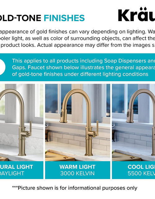 Load image into Gallery viewer, Britt Commercial Style Kitchen Faucet in Spot Free Antique Champagne Bronze, KPF-1690SFACB
