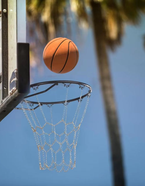 Load image into Gallery viewer, Chain Basket Net Basketball Tennis Bag Sports Heavy Duty Galvanized Steel Chain Basketball Goal Net Durable Standard Hoop
