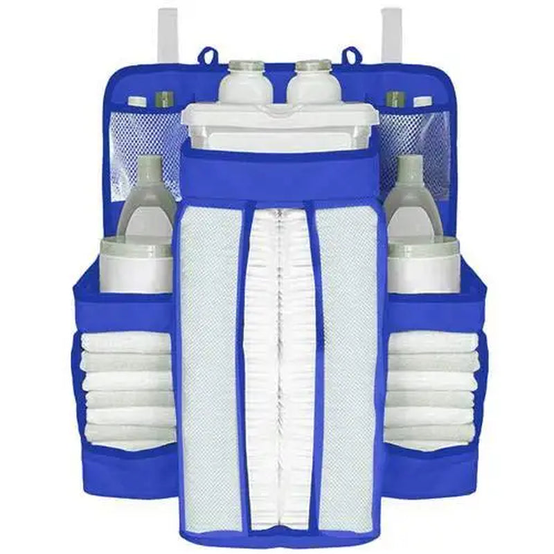 White/Gray Oxford Portable Baby Bed Hanging Storage Bag Toy Diapers Pocket Bedside Organizer Infant Crib Bedding Set Organizer