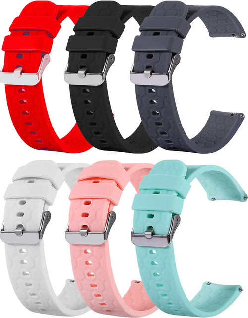 Load image into Gallery viewer, Bands Compatible with Veryfitpro Smart Watch Id205/Id205L/Id215G/Id205U/Id205S/Id216/Uwatch 3/Uwatch Ufit/Uwatch GT, for GRV FC1/FC5 19Mm Soft Silicone Quick Release Bands

