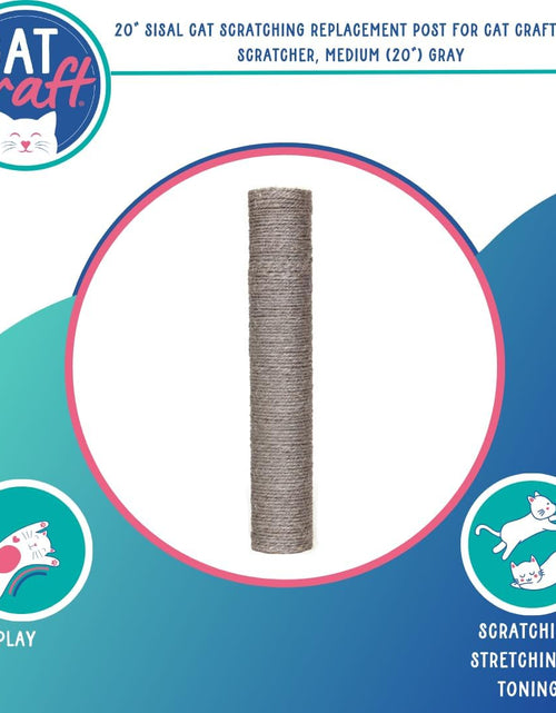 Load image into Gallery viewer, Replacement Sisal Cat Scratching Post 20&quot; | Replacement Part &amp; Extension Post (3100401)

