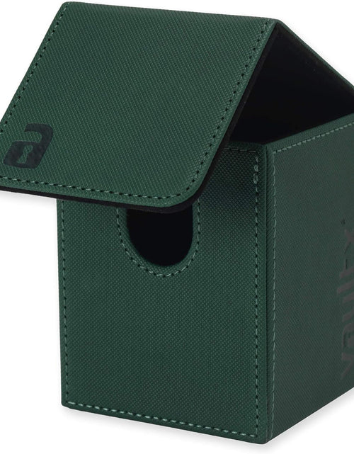 Load image into Gallery viewer, Premium Exo-Tec Deck Box - Large Size for 100+ Sleeved Cards - PVC Free Card Holder for TCG (Black)
