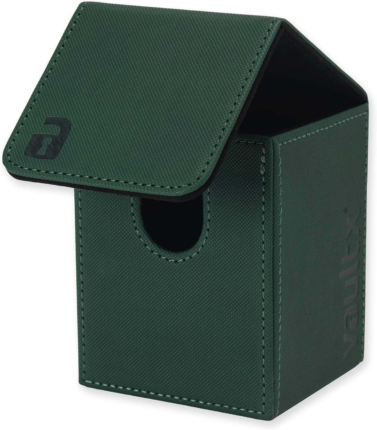 Premium Exo-Tec Deck Box - Large Size for 100+ Sleeved Cards - PVC Free Card Holder for TCG (Black)