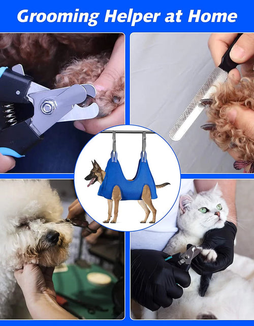 Load image into Gallery viewer, Sehao Pet Grooming for Dog Grooming Harness for Nail Trimming Pet Grooming Sling Helper Holder Pet Supplies Red S
