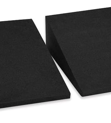 13" Large Yoga Foam Wedge, Slant Board, Calf Stretcher, Improve Lower Leg Strength, Stability, Incline Wedge, Knee Pad, Back Support, Footrest Cushion, Physical Therapy, One Pair