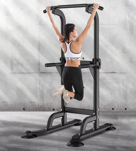 Power Tower Dip Station Pull up Bar for Home Gym Adjustable Height Strength Training Workout Equipment,Pull up Bar Station