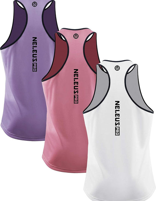 Load image into Gallery viewer, Men&#39;S 3 Pack Workout Running Tank Top Sleeveless Gym Athletic Shirts

