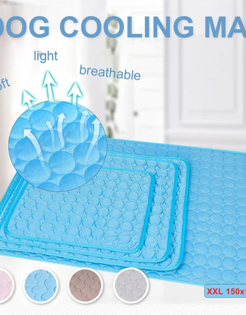 Load image into Gallery viewer, Dog Cooling Mat Extra Large Summer Pet Cold Bed for Small Big Dogs Cat Durable Blanket Sofa Cat Ice Pad Blanket Pet Accessories
