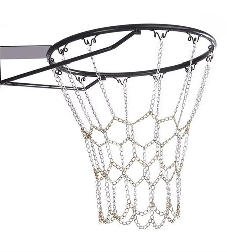 Chain Basket Net Basketball Tennis Bag Sports Heavy Duty Galvanized Steel Chain Basketball Goal Net Durable Standard Hoop