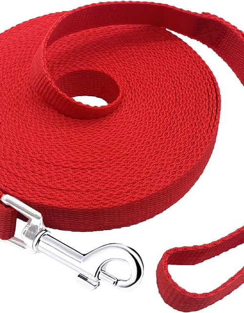 Load image into Gallery viewer, 15Ft 20Ft 30Ft 40Ft 50Ft Long Dog/Puppy Lead Obedience Recall Training Dog Leashes for Small Medium Dogs Camping, Training, Play, or Backyard (15 FT, Red)
