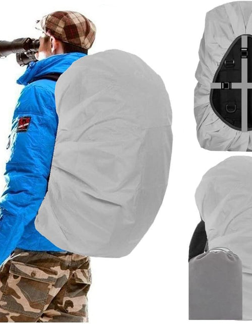 Load image into Gallery viewer, Waterproof Backpack Rain Cover for (15-90L), Upgraded Anti-Slip Cross Buckle Straps, Triple Strengthened Layers for Hiking Camping Traveling
