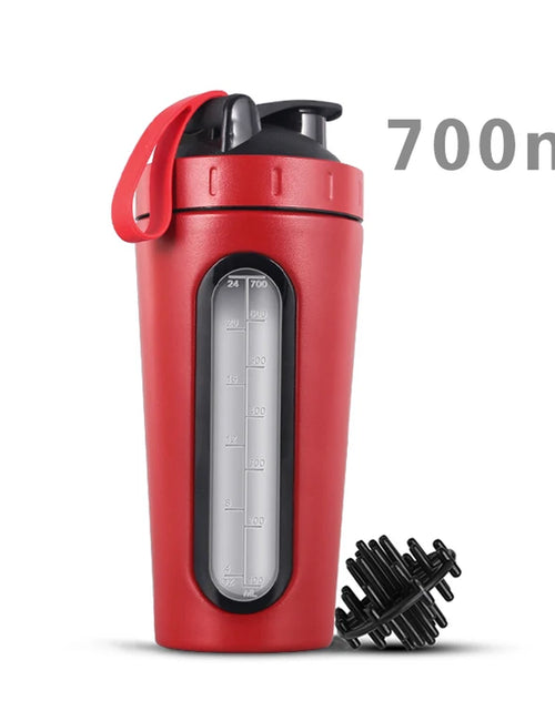 Load image into Gallery viewer, LOGO Custom Whey Protein Powder Sports Shaker Bottle Tainless Steel Shaker Bottle Leakproof Gym Nutrition Vacuum Blender Cup
