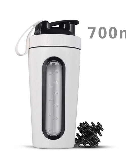 Load image into Gallery viewer, LOGO Custom Whey Protein Powder Sports Shaker Bottle Tainless Steel Shaker Bottle Leakproof Gym Nutrition Vacuum Blender Cup
