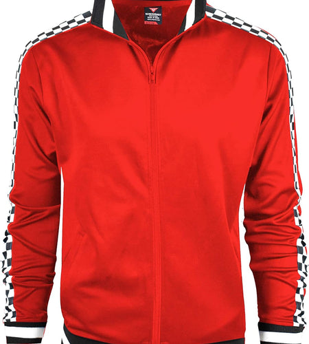 Mens Urban Hip Hop Premium Track Jacket - Slim Fit Side Taping Sportswear Urbanwear Streetwear Top