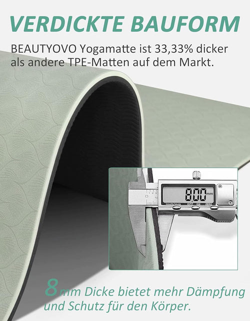 Load image into Gallery viewer, Yoga Mat with Strap, 1/3| 1/4 Inch Extra Thick Yoga Mat Double-Sided Non Slip, Professional TPE| PVC Yoga Mats for Women Men, Workout Mat for Yoga, Pilates and Floor Exercises
